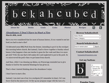 Tablet Screenshot of bekahcubed.menterz.com